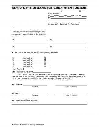 Free New York Lease Agreement Templates (6) 