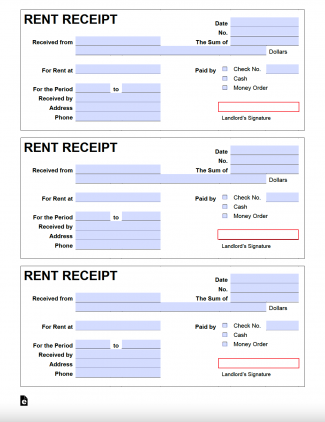 Free Rent Receipt Template | PDF | WORD | RTF