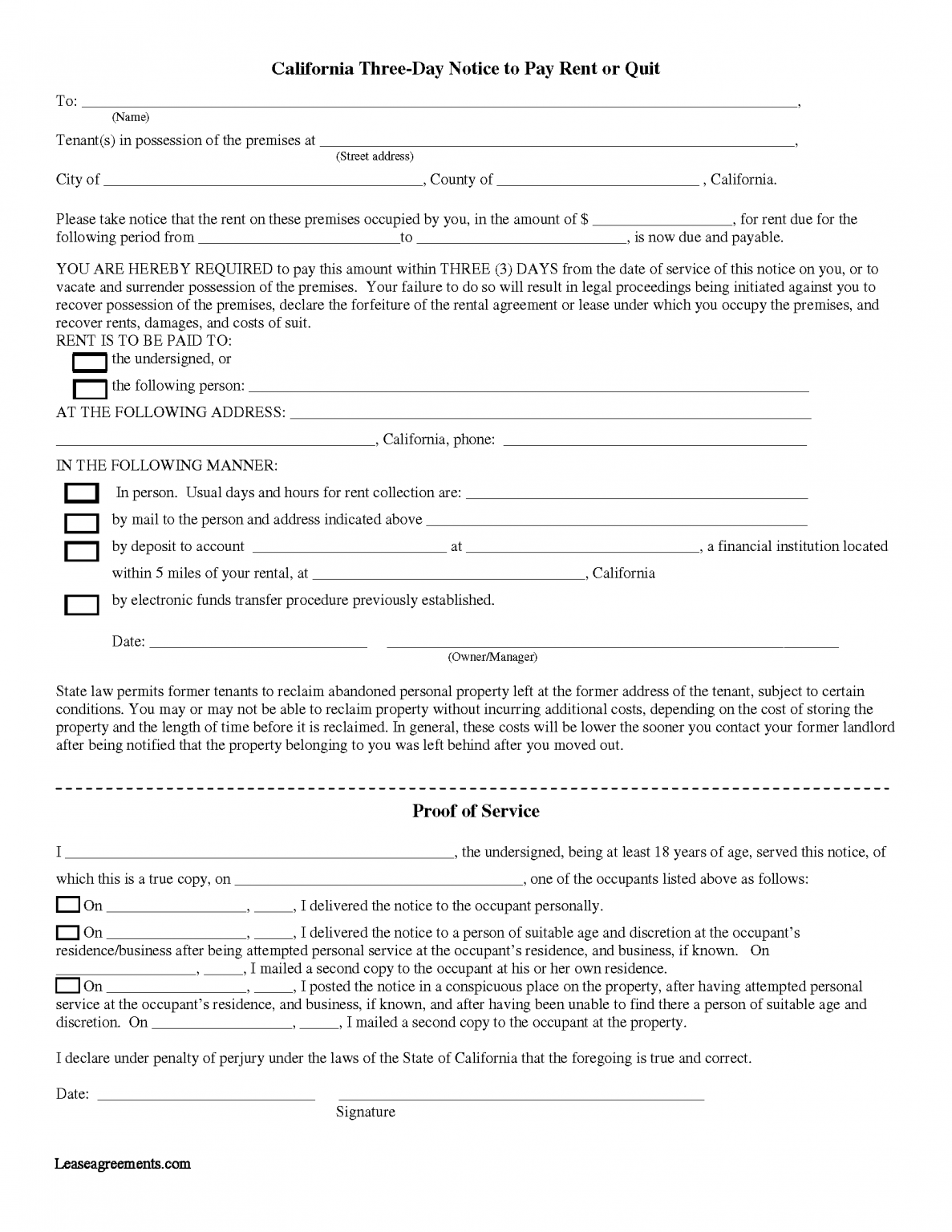 Free California Lease Agreement Templates (6) | PDF | WORD | RTF