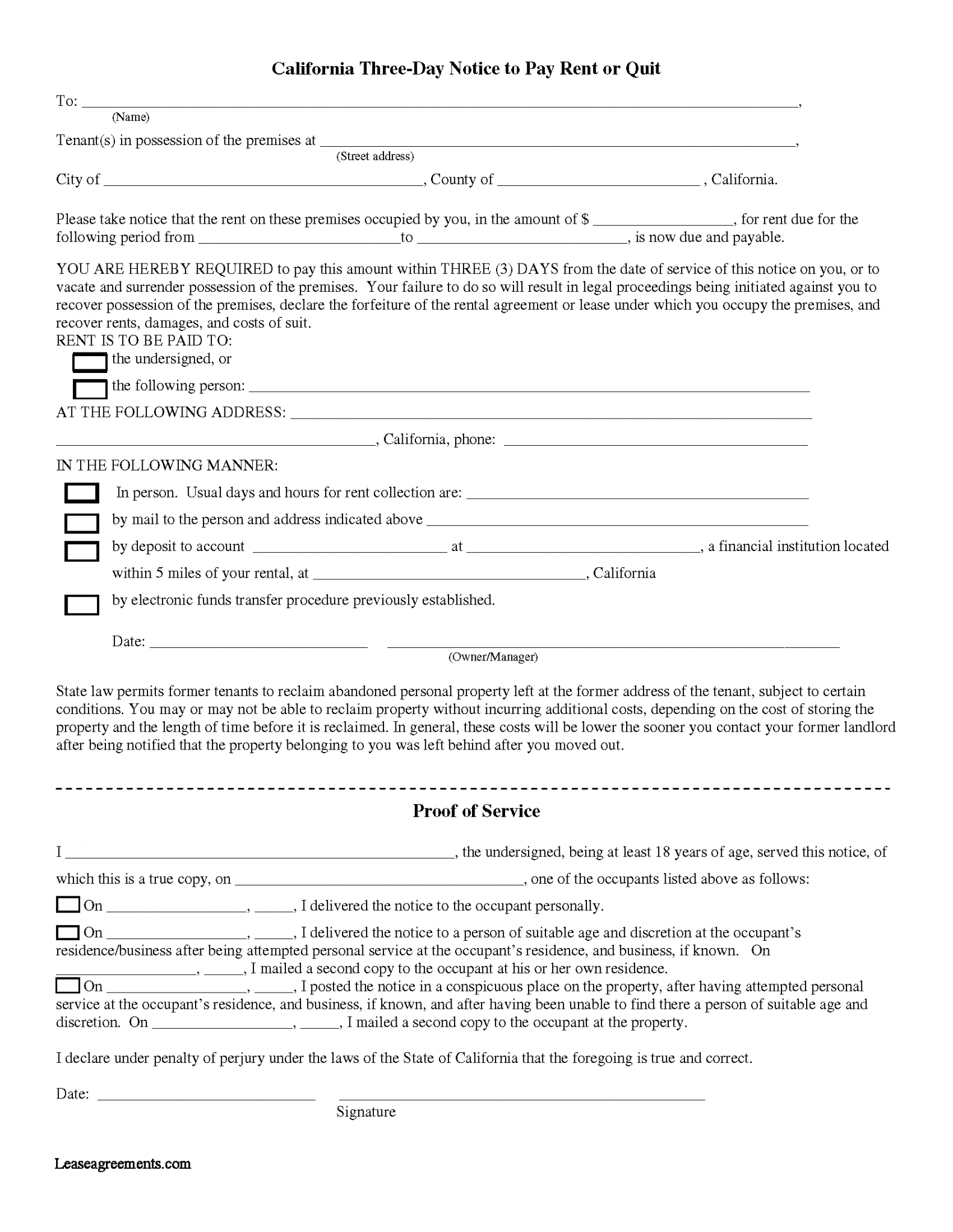 Free California Lease Agreement Templates (6) | PDF | WORD | RTF