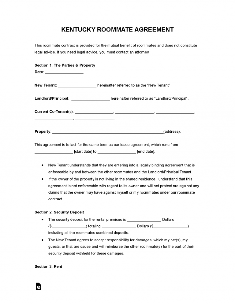 Free Kentucky Lease Agreement Templates (6) | PDF | WORD | RTF