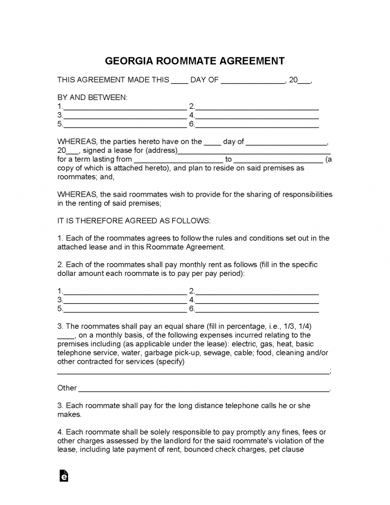 Free Lease Agreement Templates (6) PDF WORD RTF