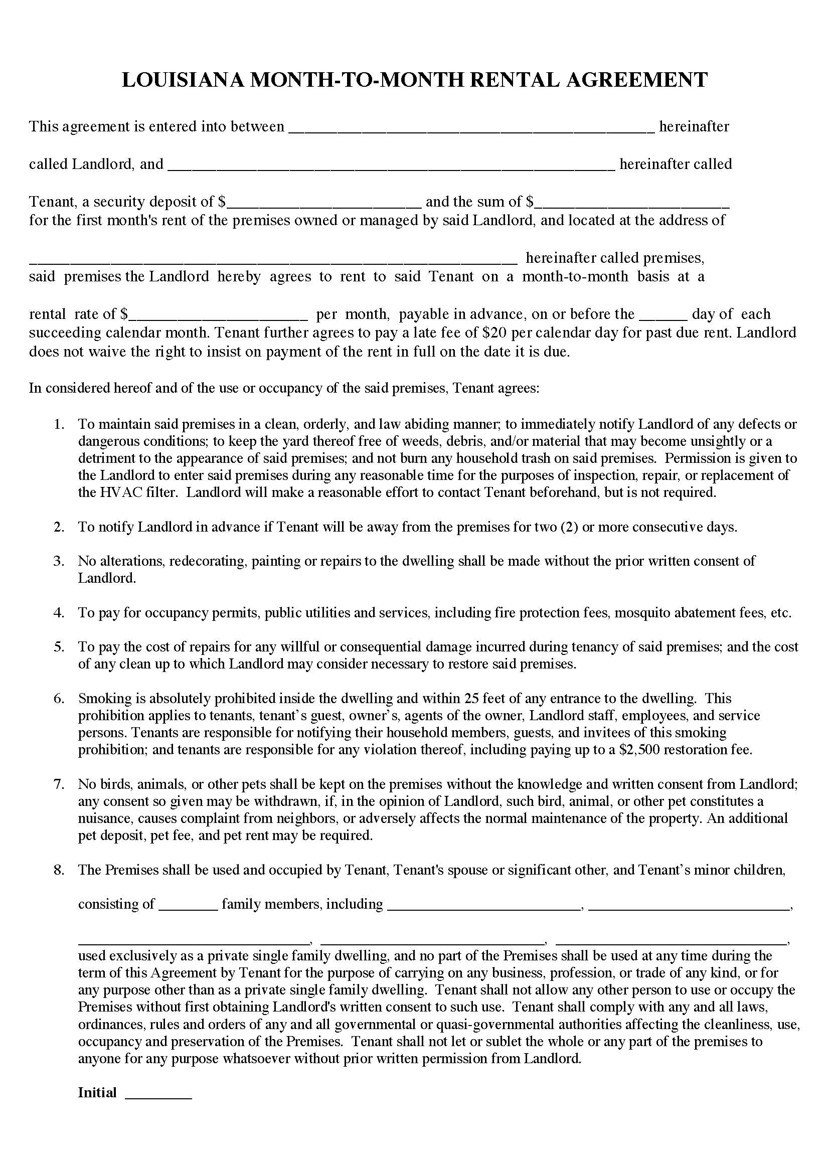 free-louisiana-month-to-month-rental-agreement-pdf-word-rtf